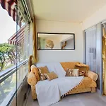 C4 -staywiz Us - 1 Bdr Facing Sea & - Parking, Tennis & Wifi דירה קאן